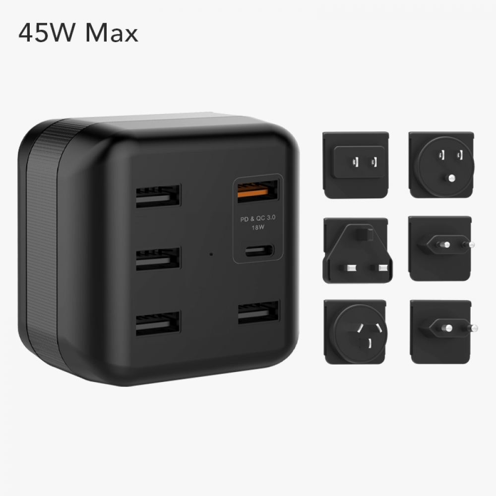 45W Travel Adapter KIT With PD+QC3.0